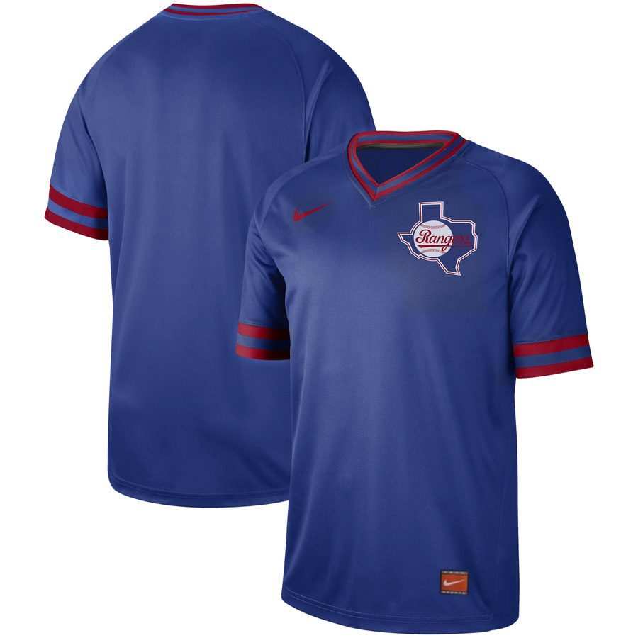 Men's Texas Rangers Blank Royal Cooperstown Collection Legend Stitched MLB Jersey